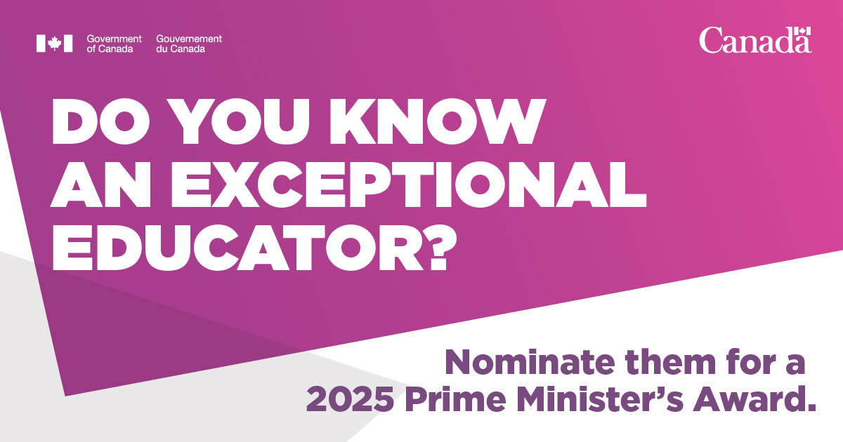 Promotional poster for the 2025 Prime Minister Awards for Early Childhood Education